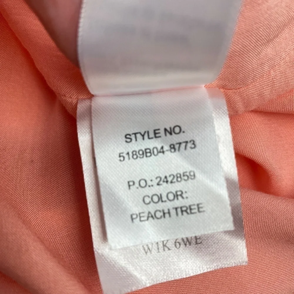 PAIGE Christina Dress Short in Peach Tree Size S